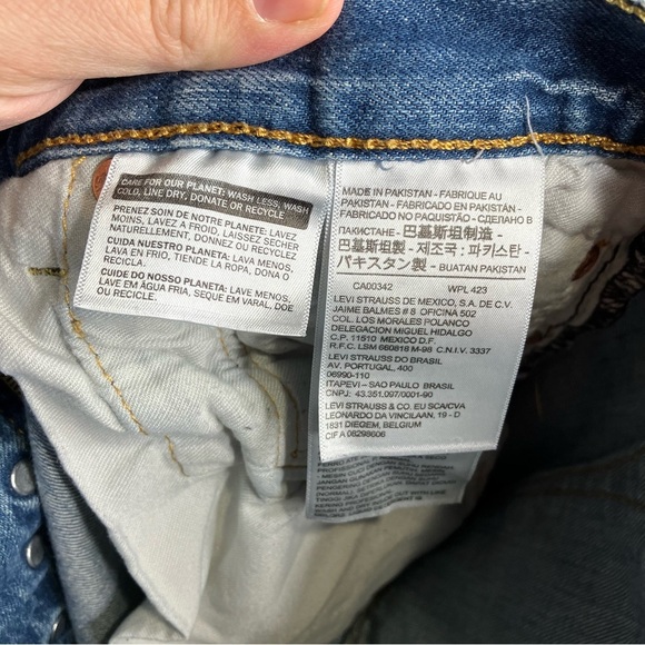 Levi’s 501 jeans red tab men’s size 34 x 34 button fly casual trendy - Picture 6 of 8